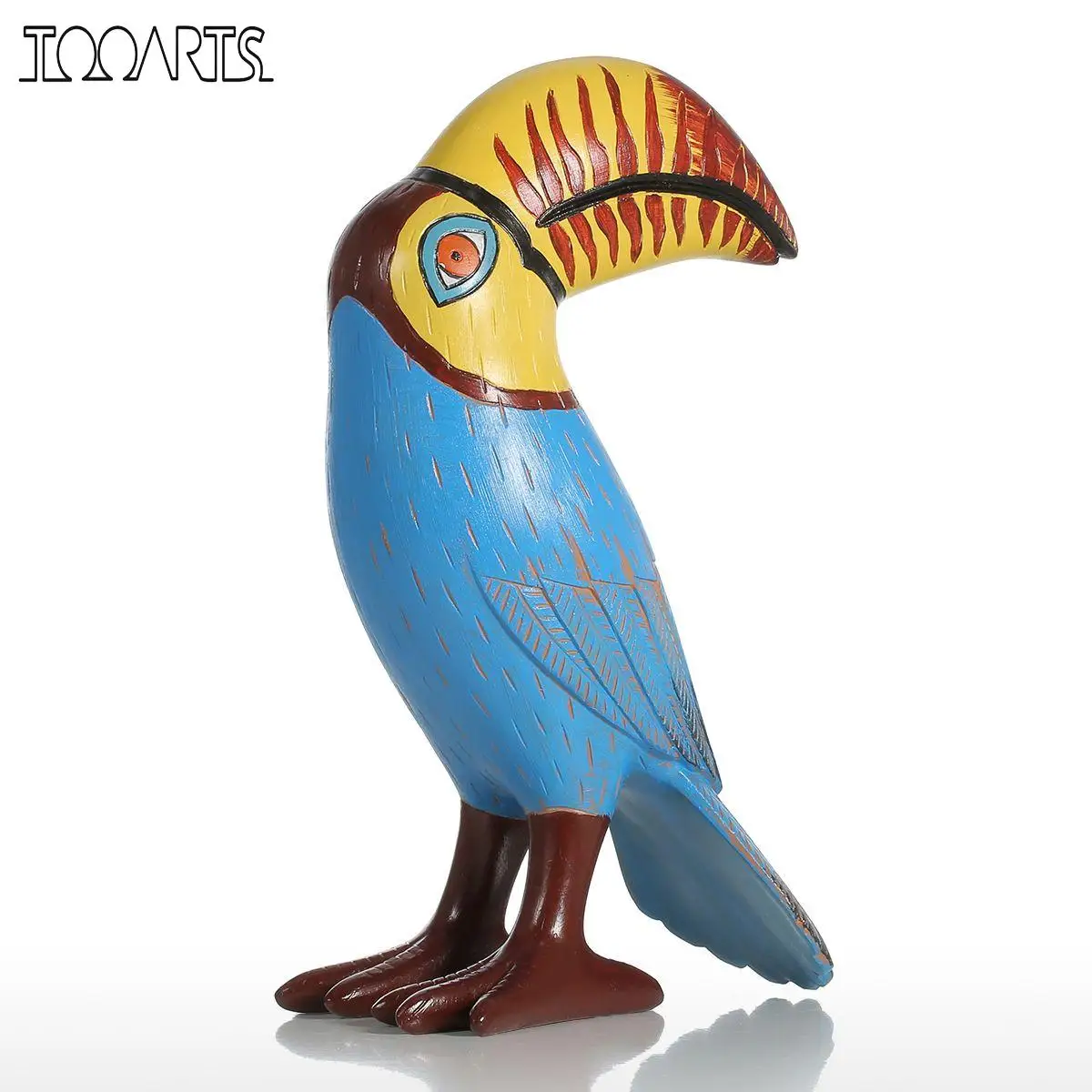 

Tooarts Resin Sculpture Big Mouth Toucan Bird Fiberglass Ornament Indoor Decor Statue Figurine Abstract Exaggerate Modern Art