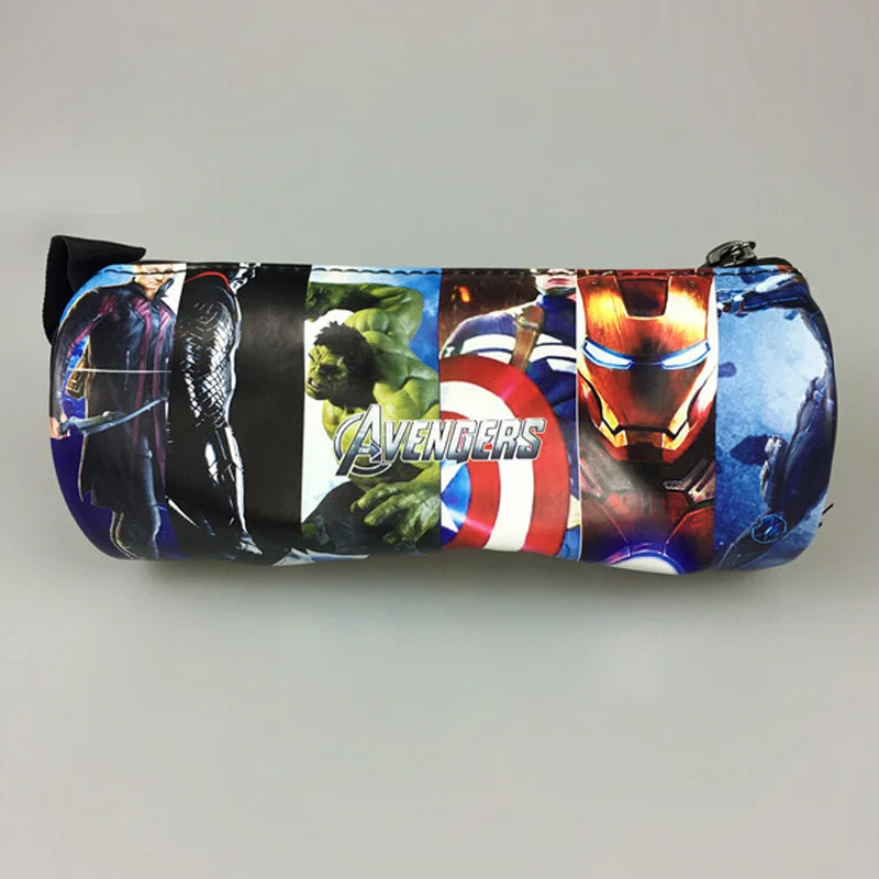 Comics Marvel DC кошелек Супер герой, Супермен, Бэтмен, Человек-паук ручка карандаш сумки аниме Халк Дэдпул Ironman X мужские кожаные кошельки - Цвет: Фиолетовый