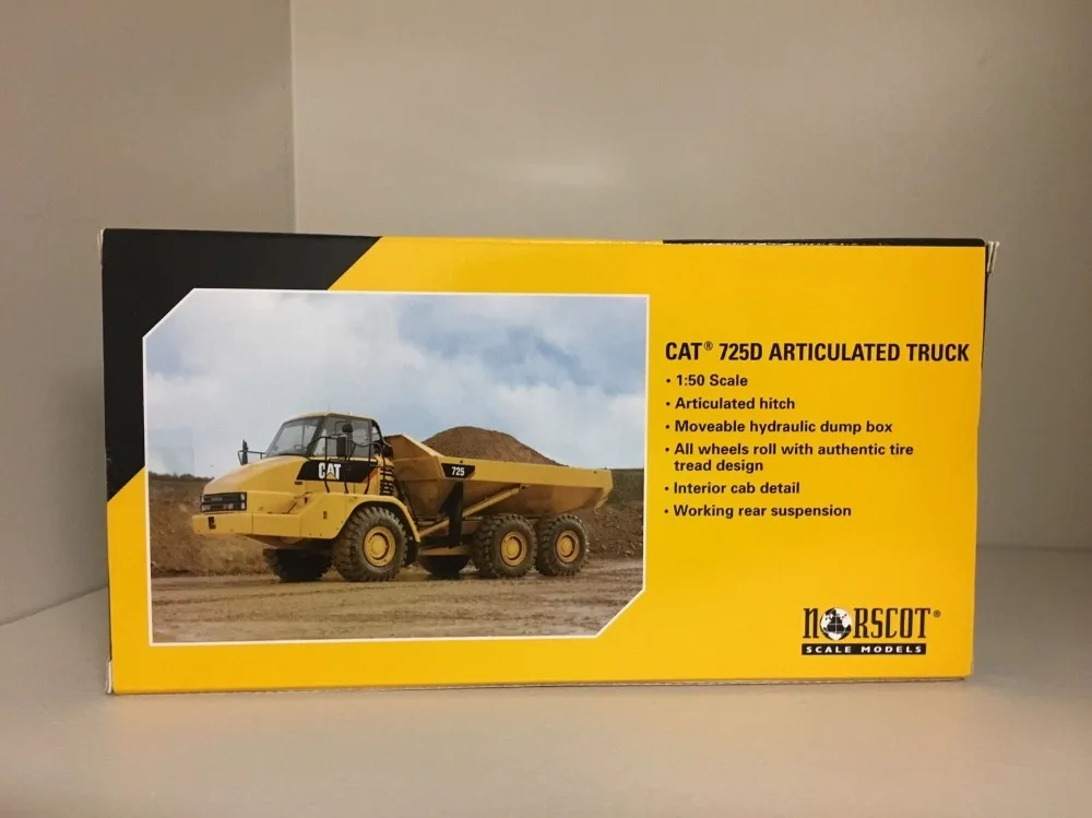 Norscot 1:50 Caterpillar CAT 725 Articulated Dump Truck Engineering Machinery Diecast Toy Model 55073 for Collection Decoration | Игрушки и