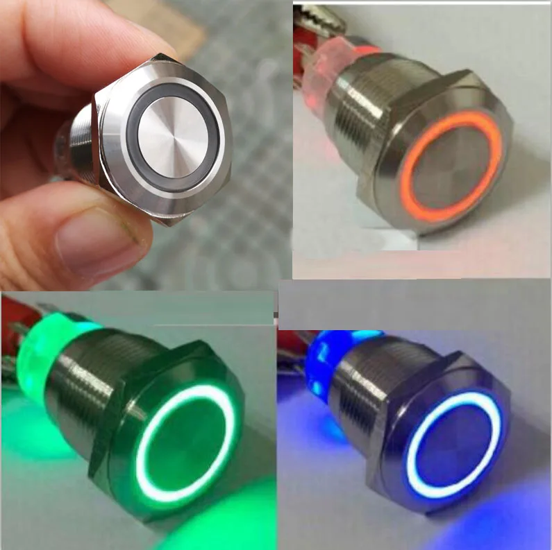 Светодиодный антивандальный Электрический переключатель из нержавеющей стали 19