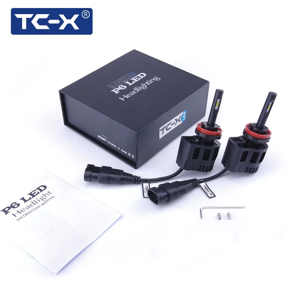 TC-X 2 Лампы СВЕТОДИОДНЫЕ Фары Автомобиля Комплект H11 880/H27 9006 9005 Z ES Регулируемый