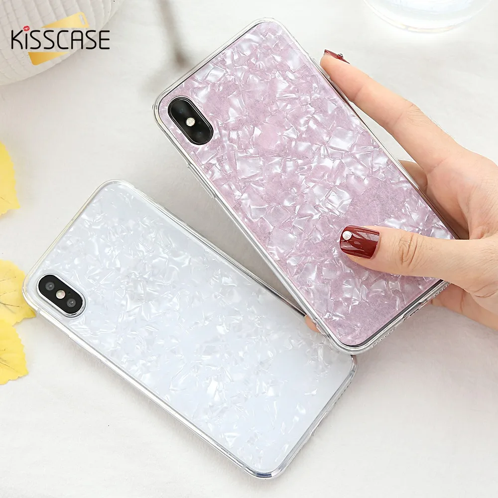 KISSCASE чехол на айфон 7 6 s xr чехлы iphone для iPhone 6S 8 плюс X Чехол глянцевый Fritillaria блесток