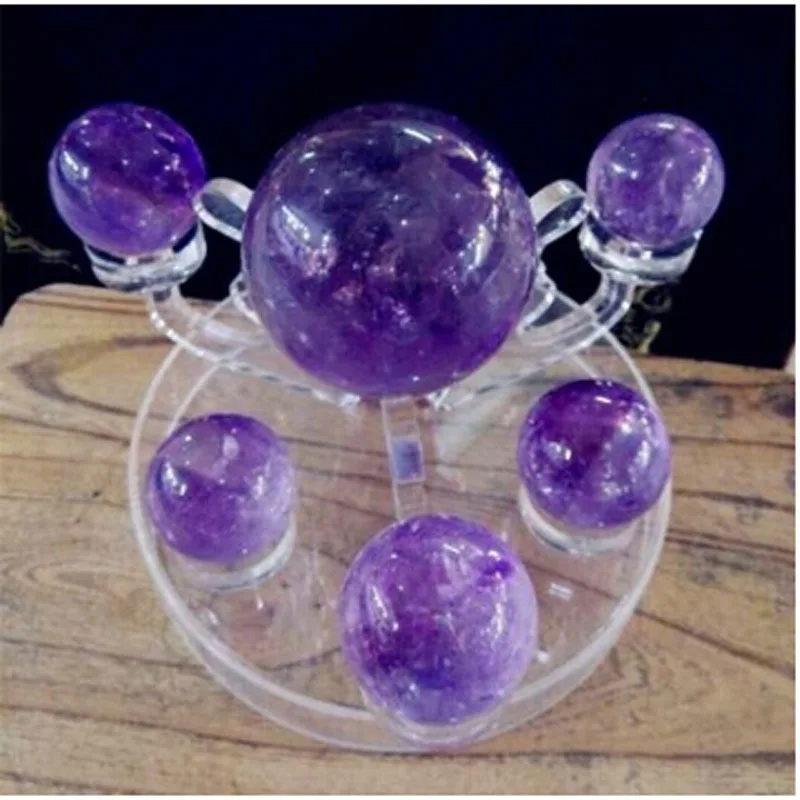 Семь массивов натурального аметиста маятниковый кронштейн | Дом и сад