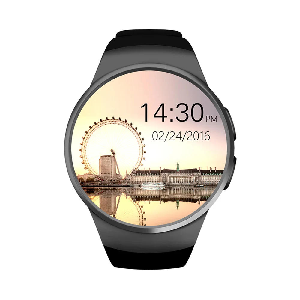 Kaimorui kw18 Smart Watch Men Business Sports Smartwatch with Heart Rate Monitor Passometer Sleep Tracker Bluetooth Smartwatch - Цвет: Черный