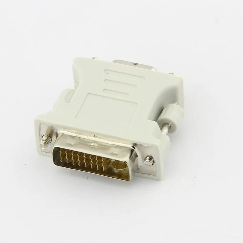 Бежевый цвет DVI 24 + 5 папа к VGA Женский видео монитор адаптер для проектора