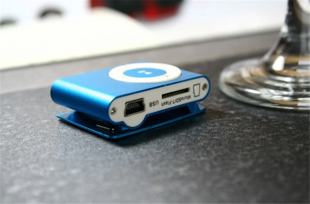 10 шт./лот Новое большое рекламное зеркало портативный mp3 плеер мини клип