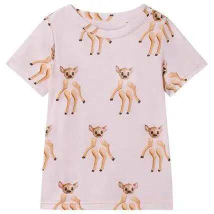 t shirt Комплекты одежды для девочек; лето г.; бельгийский бренд; Блестящая футболка с короткими рукавами для маленьких девочек и мальчиков; топы с героями мультфильмов; юбки-пачки; кепки Caroline - Color: t shirt