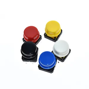 Модуль Большого Ключа 12X12MM, 25 шт., Большой кнопочный модуль, светильник, сенсорный модуль переключателя с шапкой, высокий уровень выхода для arduino, usb, DIY Kit