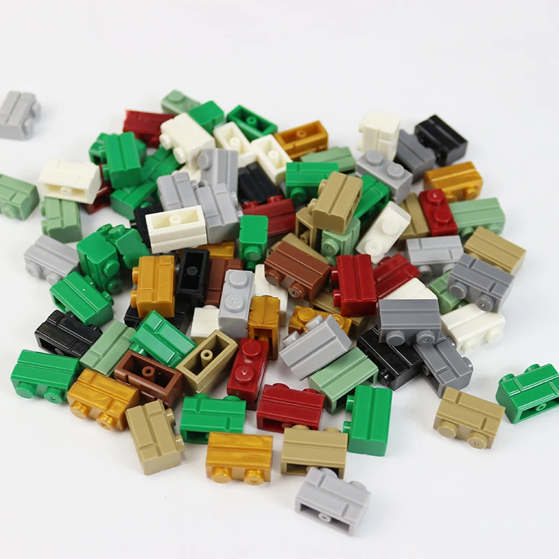 1x2 Кирпичи DIY MOC пластиковые строительные блоки город военные игрушки развивающие