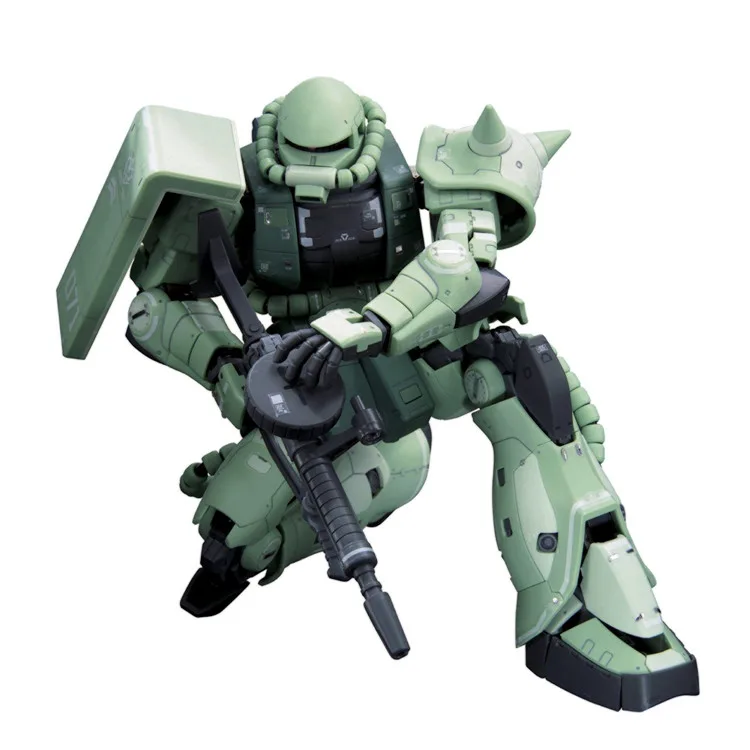 Bandai Gundam 1/144 RG MS-06F ZAKU II мобильный костюм сборные модели комплекты фигурки