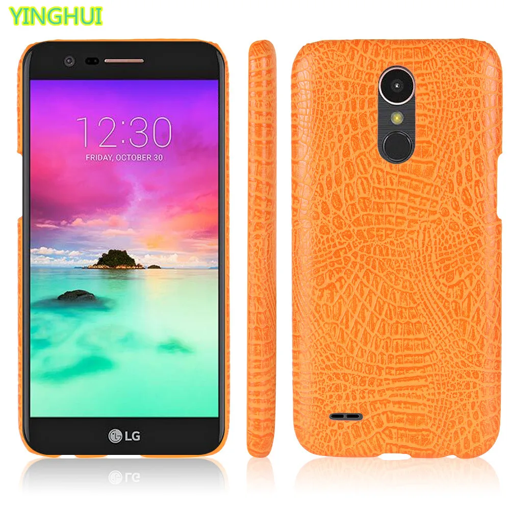 Для LG K10 2017 чехол для телефона роскошный крокодиловый защитный из искусственной