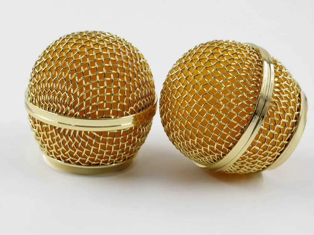 Новая сменная позолоченная сетчатая шаровая Головка микрофонная решетка для SM58