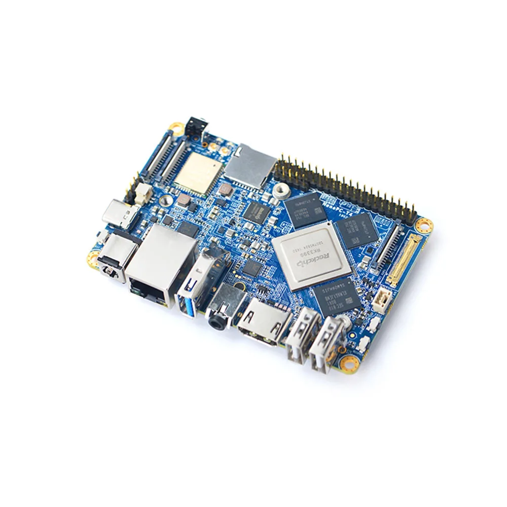NanoPC T4 с открытым исходным кодом RK3399 ARM макетная плата DDR3 ОЗУ 4 Гб Гбит/с Ethernet, Поддержка Android 8,1 Ubuntu, AI и глубокого обучения