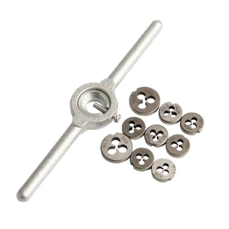 31 шт./компл. Мини HSS метрические краны матрицы гаечный ключ ручка крана и