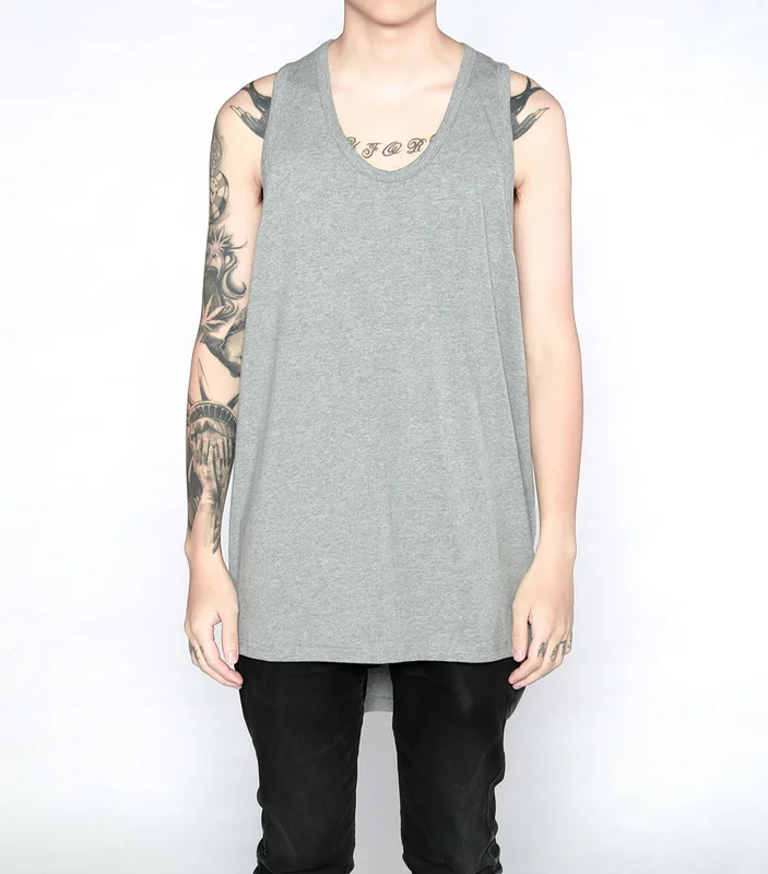 QoolXCWear майка в стиле хип хоп мужской приливной Свободный жилет с дырками Мужская