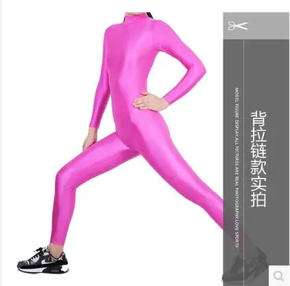 (LG008) колготки унисекс из спандекса однотонные непрозрачные леггинсы Zentai