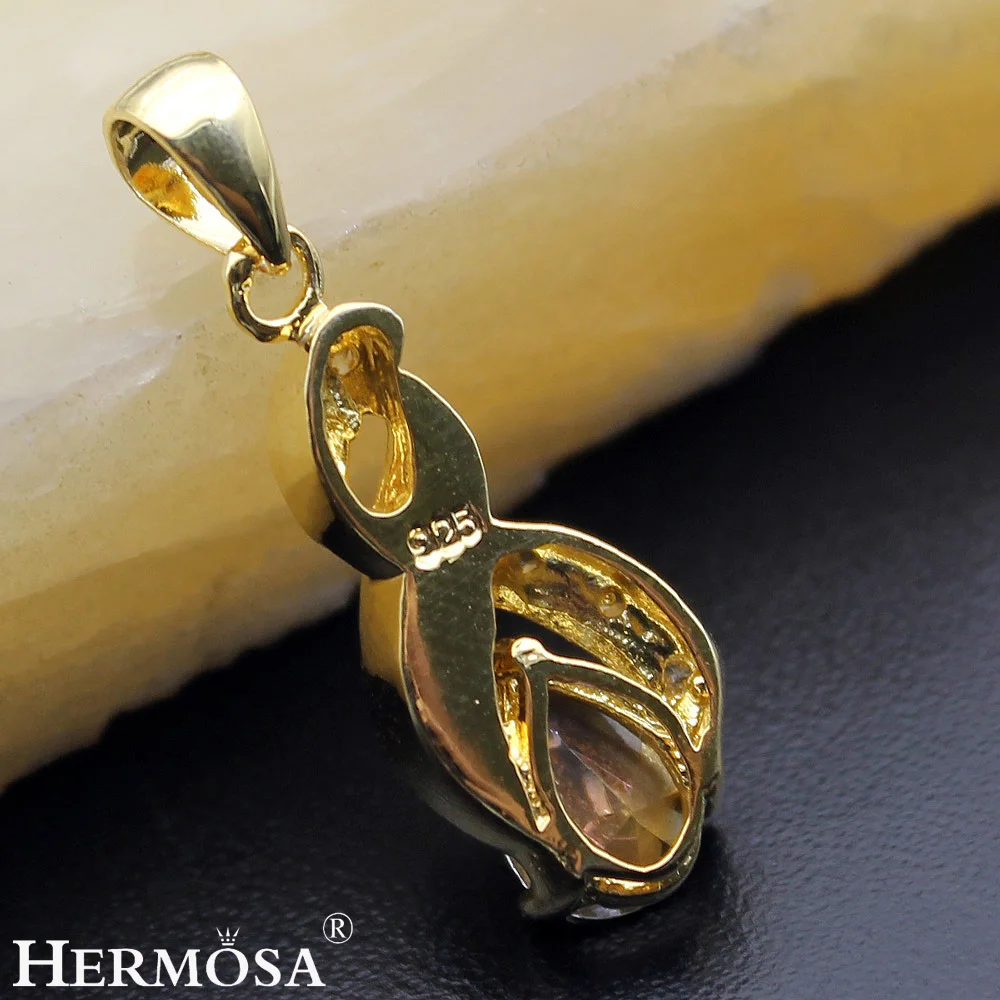Hermosa эксклюзивные свадебные ювелирные изделия подвеска из желтого золота