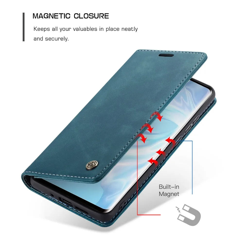 Для Huawei P30 P40 Pro Lite Nove 4E Enjoy 7S чехол Магнитный кожаный бумажник флип-кейс с