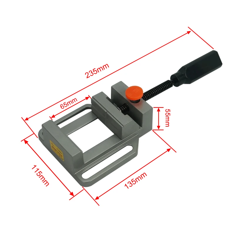 

Flat tongs Aluminium alloy Vice Milling Machine Bench drill Vise Fixture