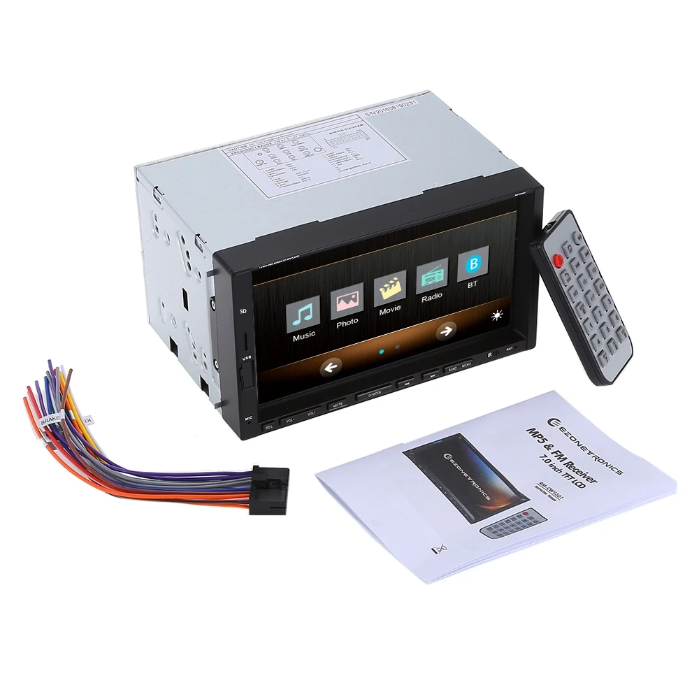 Автомобильный мультимедийный плеер RM CW 9301 7 дюймовый сенсорный экран Bluetooth MP3 MP4 MP5