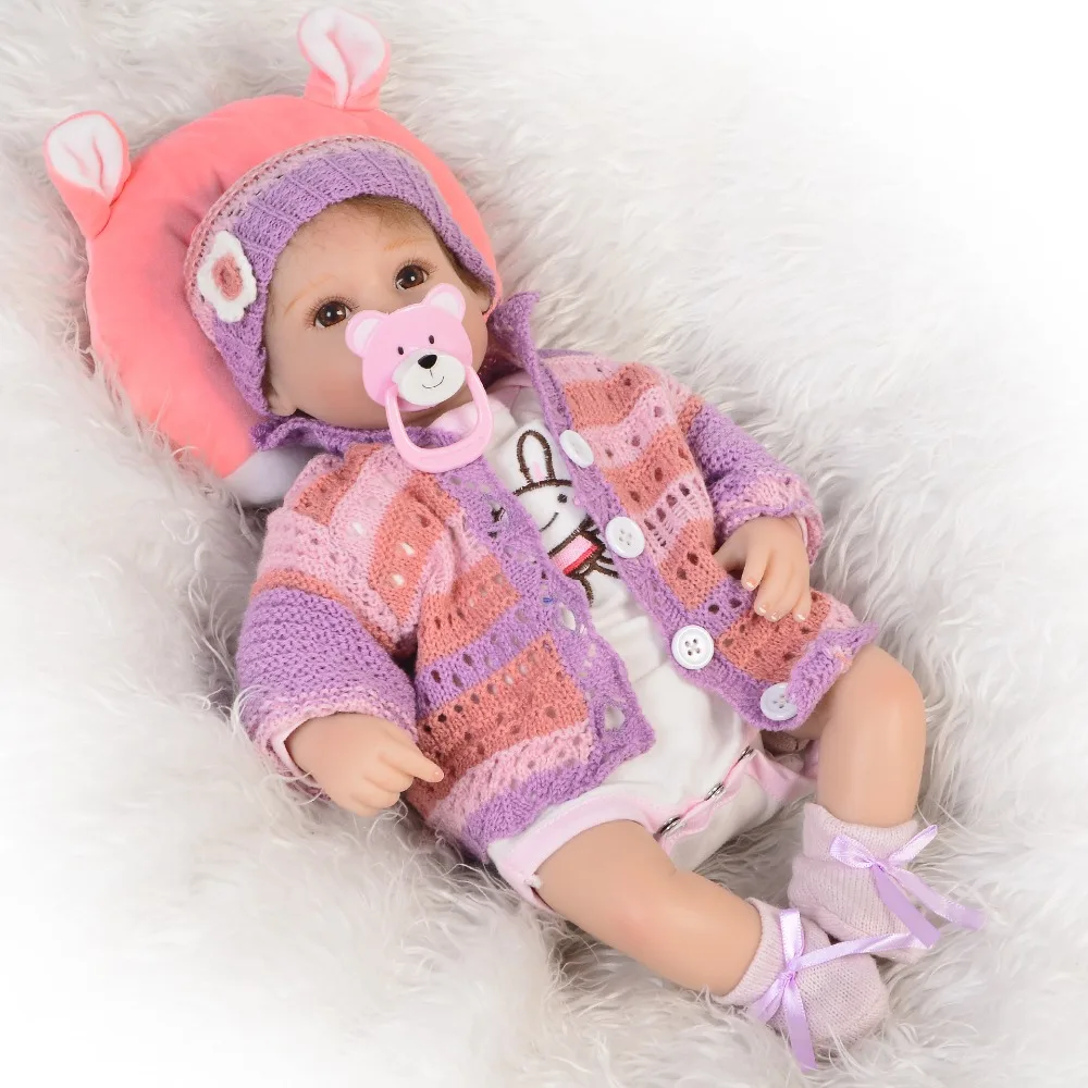 Оптовая продажа коллекционная 17 дюймовая Кукла Reborn Babies Реалистичная мягкая