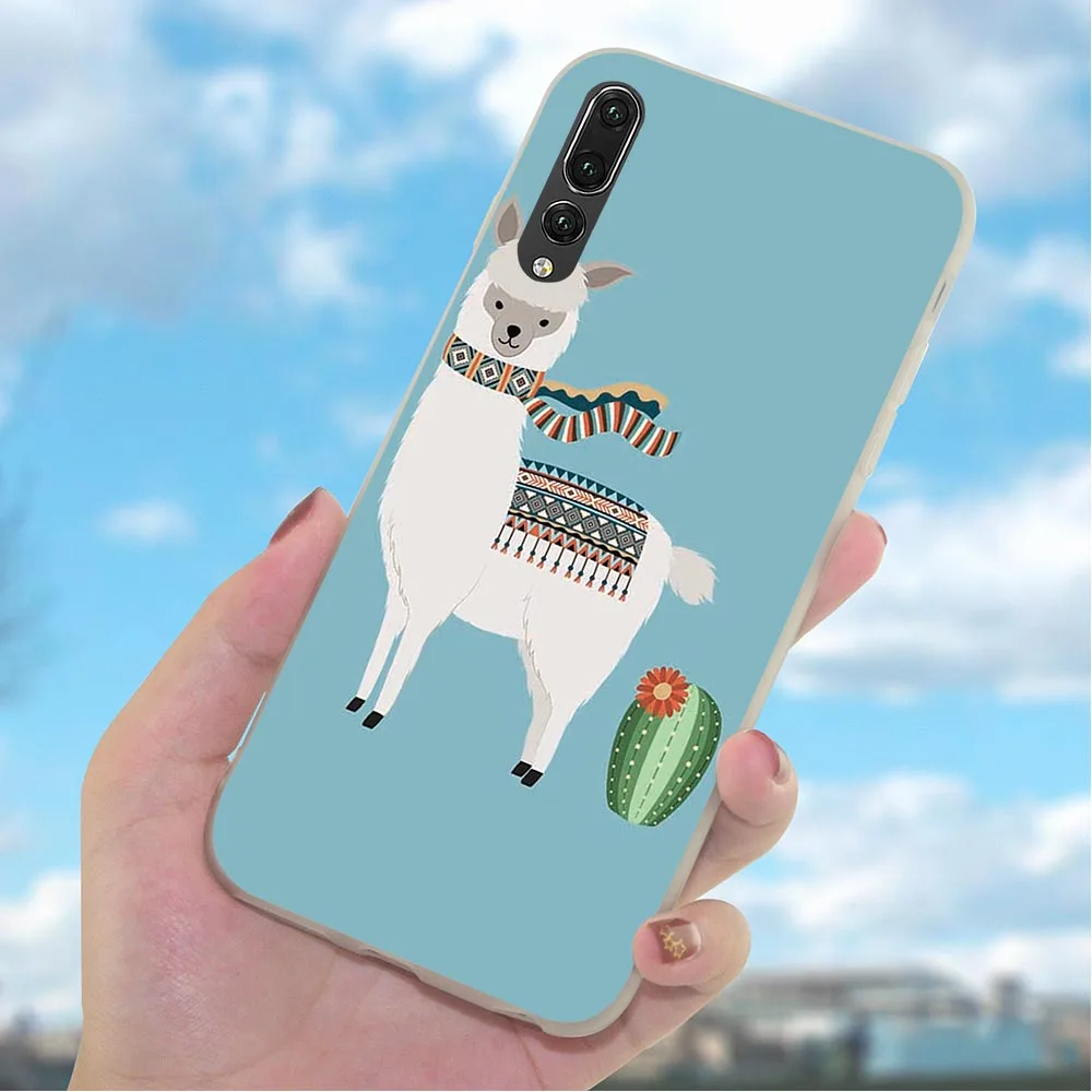 Soft TPU Alpaca Phone Cover for Huawei Honor 6A Case 10 8 9 Lite 7A Pro 7X 7C Y6 Prime Nova 3 3i Shockproof | Мобильные телефоны и