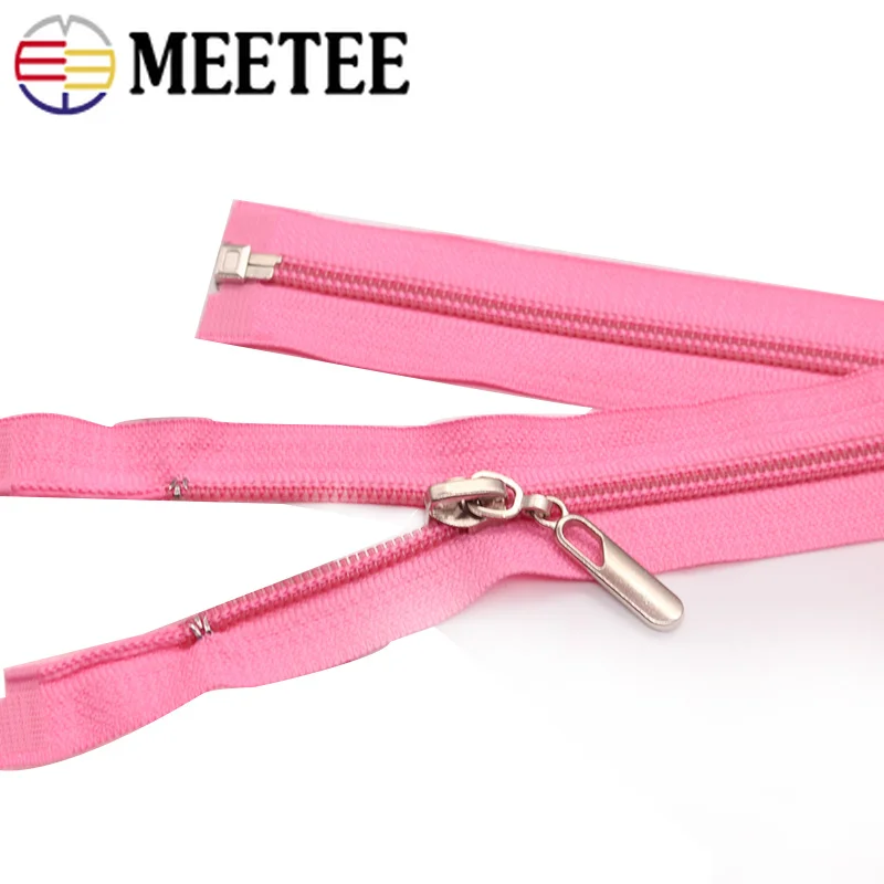 Meetee 4 шт. 70/80 см 5 # нейлоновая катушка молния с открытым концом металлический