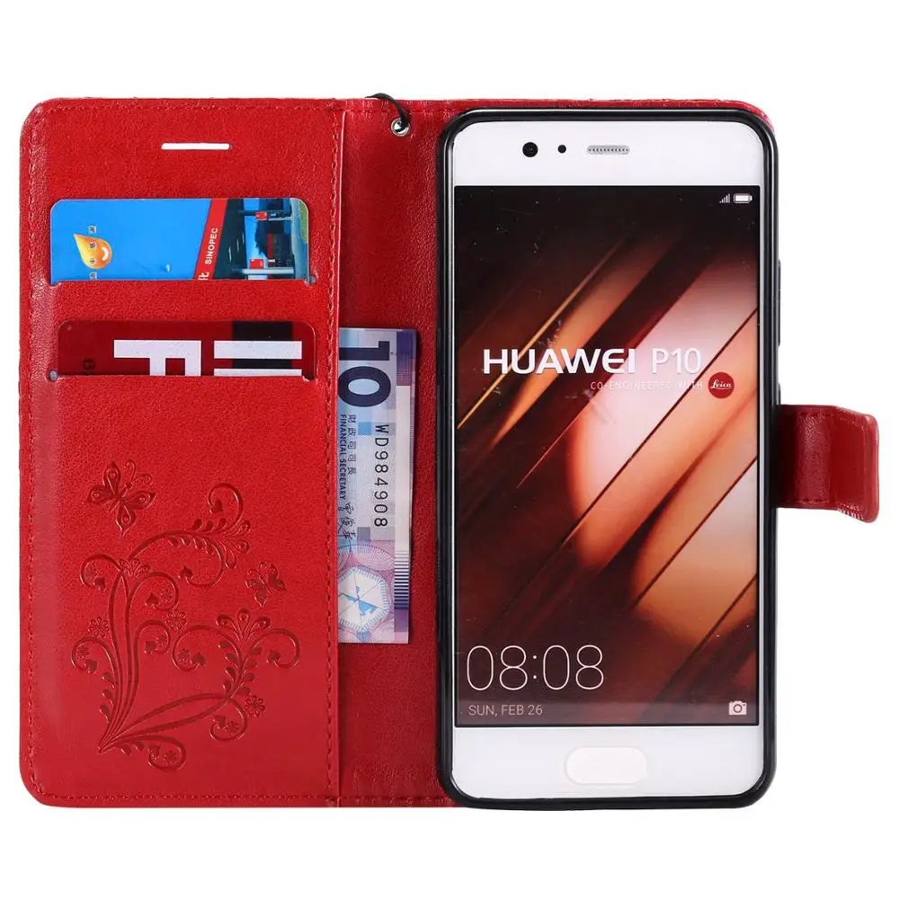 SsHhUu кожаный чехол для Huawei Enjoy7S Enjoy5 Honor 6X 6A 7X 8C 9i 10 Y5 Y7 Y6pro2018 Бабочка Флип кошелек