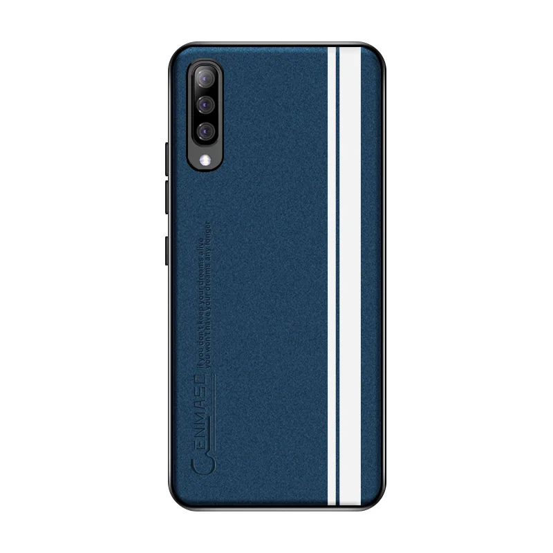 Синий Чехол для samsung A50, чехол для samsung Galaxy A50, A30, A70, полный защитный чехол-накладка, модный перламутровый блестящий кожаный чехол - Цвет: Синий