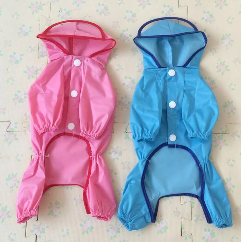 Пижама с капюшоном для маленьких собак дождевик водонепроницаемая одежда
