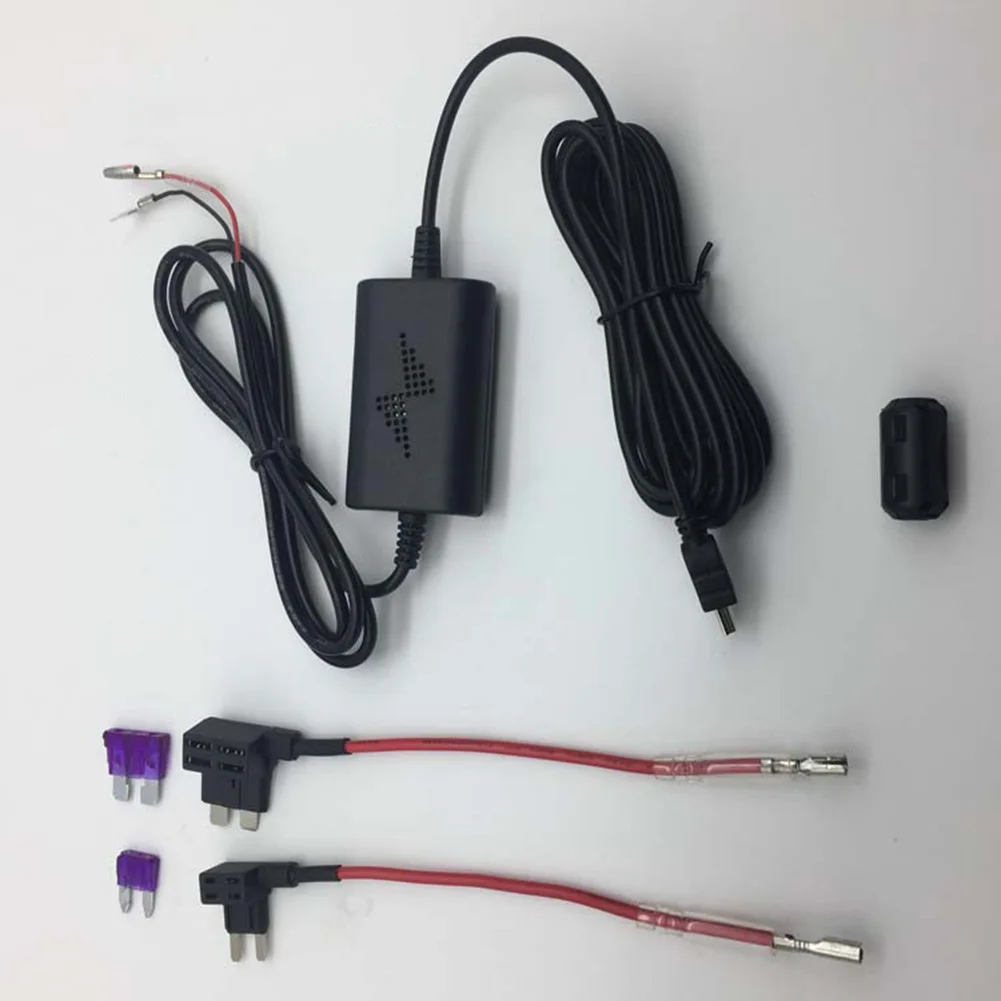 12 V-24 V до 5V зарядное устройство Mini USB dvrvolvage защитный кабель 5 Pin Автоматическая видеокамера безопасный отдельный предохранитель понижающий конвертер комплект#1228