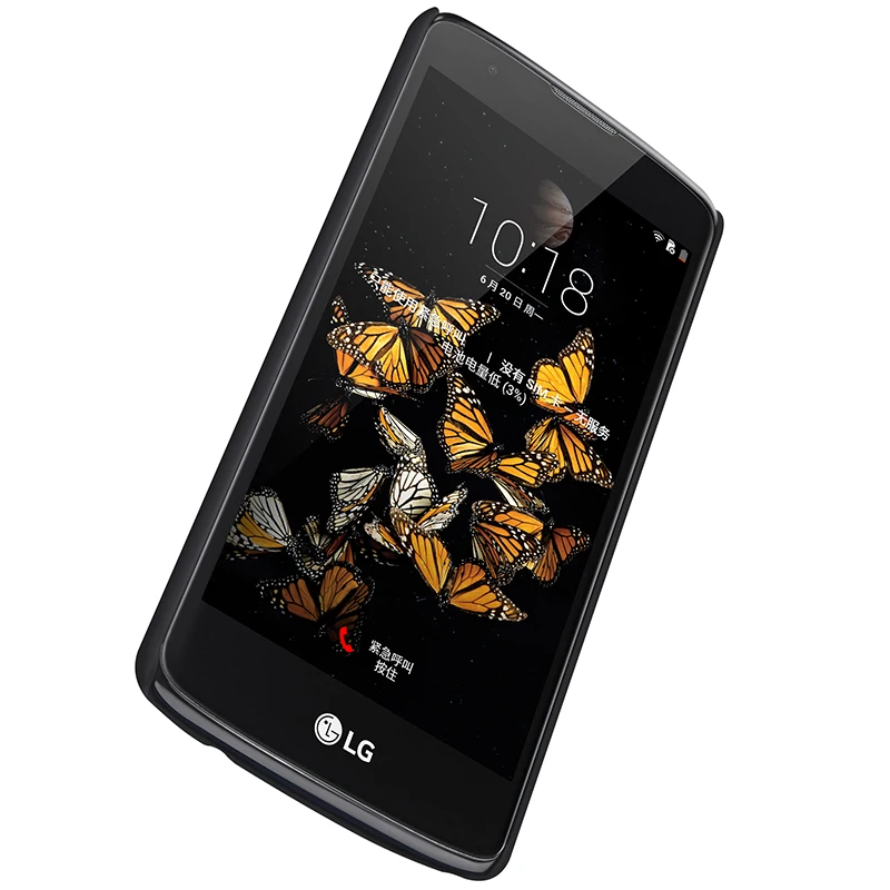 Оригинал nillkin для lg k8 case супер матовый экран обложка тонкий броня anti fingersprint