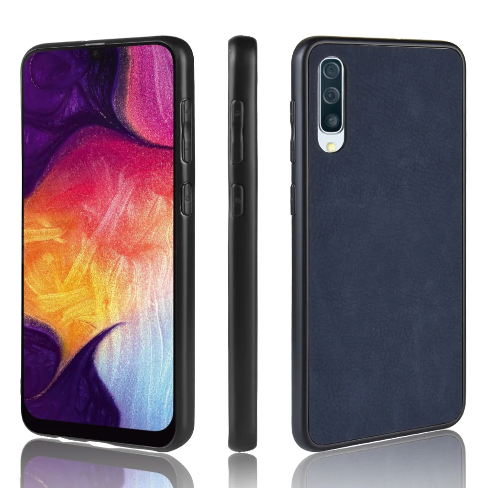 Чехол для телефона OPPO Realme X RealmeX RMX1901 ТПУ + ПУ Поликарбонат ретро-чехол из