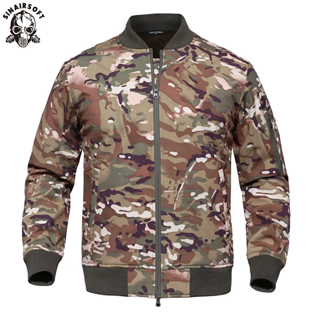 

SINAIRSOFT Outdoor Hunting Sports Waterproof Soft Shell Tactical Jacket Army SWAT Military Training Windproof Outerwear Coat