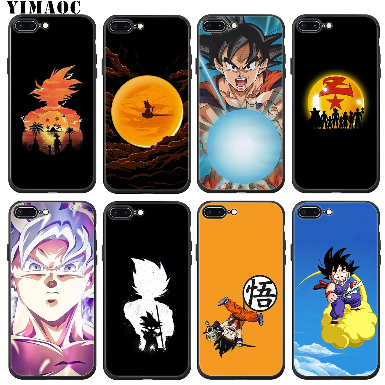 YIMAOC Dragon Ball z Goku Мягкий силиконовый чехол для телефона iPhone 11 Pro XS Max XR X 6 6S 7 8 Plus 5 5S SE 10 TPU черный чехол
