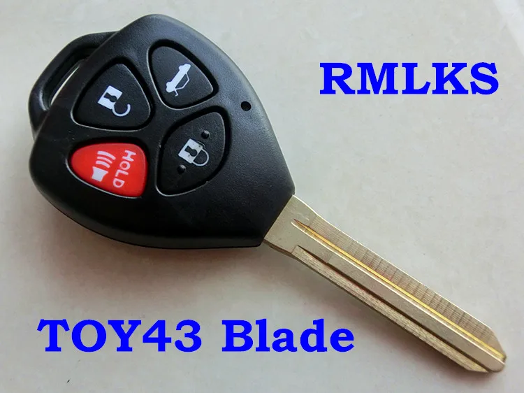 RMLKS новый корпус ключа с 2/3/4 кнопками подходит для Toyota Camry Corolla RAV4 Yaris Venza Matrix Scion