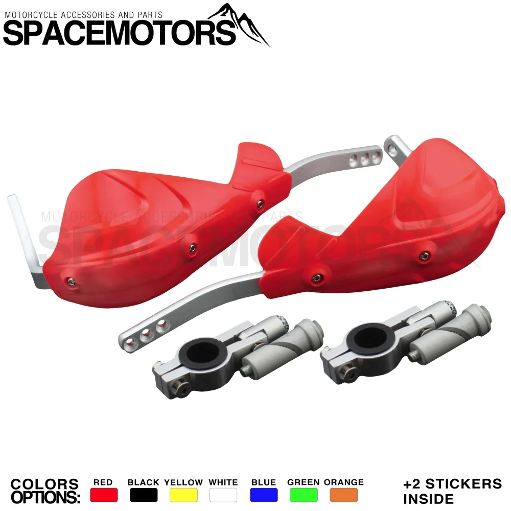 

Spacemotors pro handguards for motorcycle fit for 7/8" 22mm Handlebar 1-1/8 28mm Fat Bar CR XR YZ WR EX TTR CRF WRF EXC DRZ