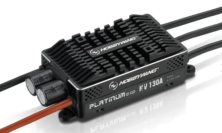 Оригинальный HOBBYWING PLATINUM HV 130A V4 BEC / OPTO 5 14S контроллер Lipospeed для радиоуправляемого