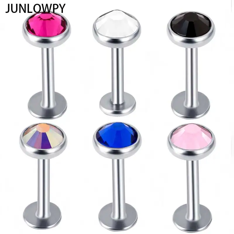 JUNLOWPY 10 шт./лот внутренняя нить 3/4/5 мм верхнее кольцо для губ 6/8/10 м стальной