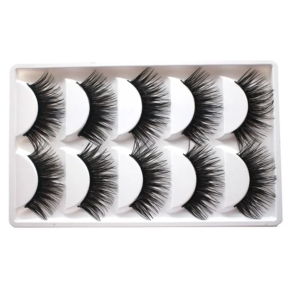 Накладные ресницы 5 пар очень длинные толстые накладные ручной работы для женщин