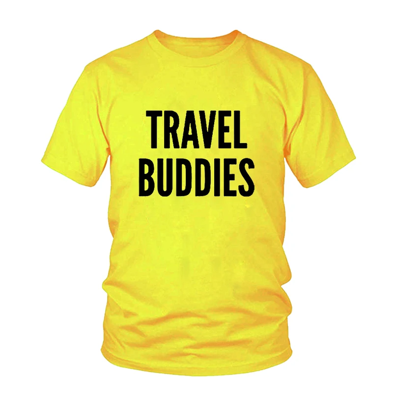 Подходящая футболка Travel Buddies унисекс Женская Мужская для пар топ отпуска на