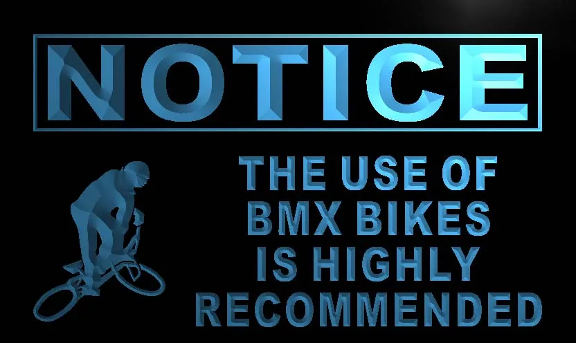 Рекомендуется неоновый знак для велосипедов Bmx M724|Таблички и знаки| |