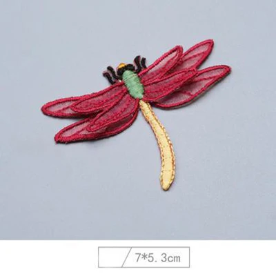 1pcs No1 Chainho, вышивка патч, тканевая наклейка, аппликация глажка для ткани/джинсы/сумки/обувь, аксессуары DIY, серия стрекоза, 1 шт. 19EM009 - Цвет: 1pcs No1
