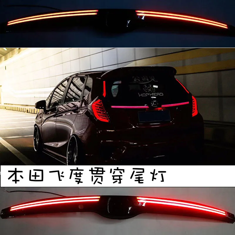 2018 комбинированный задний тормозной фонарь для Honda Jazzfit светодиодный DRL бампер