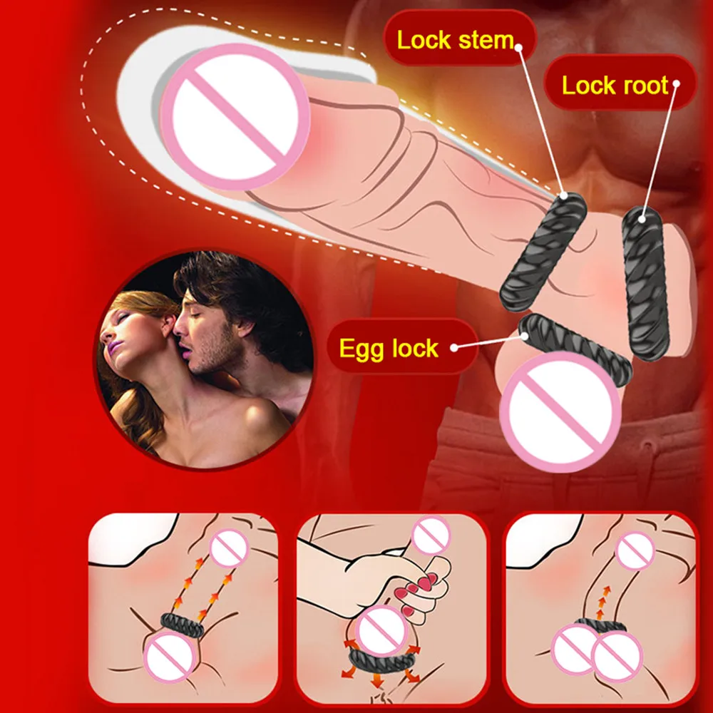 3 шт./кор. кольца дял пениса для полового члена создающий защитную пленку