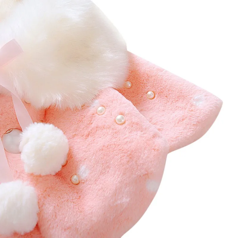 Хлопковое зимнее теплое пальто для маленьких девочек куртка плащ плотная теплая