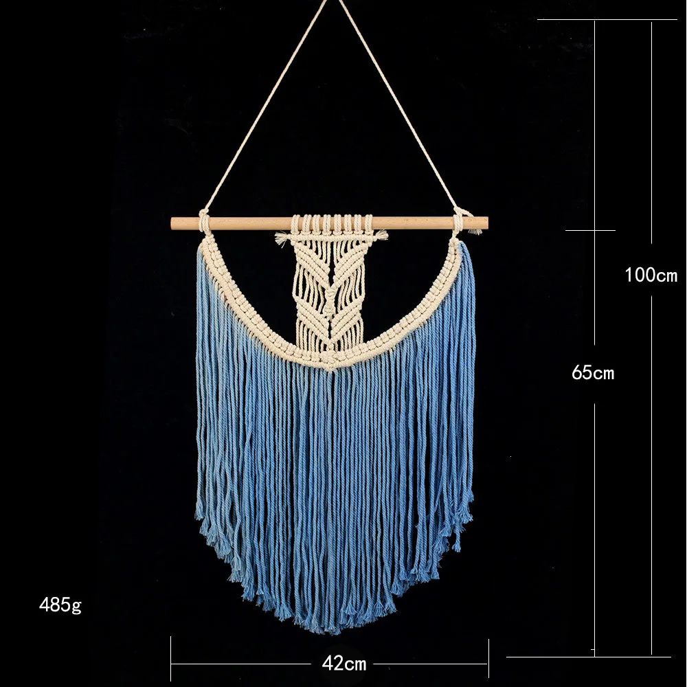 Новый макраме настенный гобелен ручной тканый кулон украшения дома церемонии