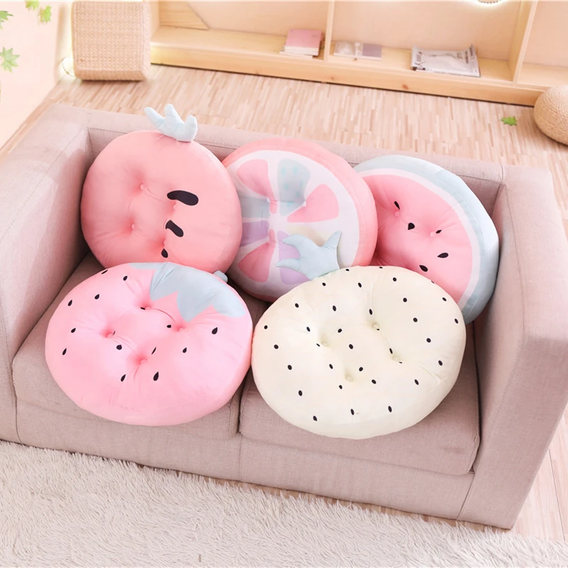 Cartoon Soft Strawberry Diamond Kiwi Creative Cushion Pillow Chair Doll Gift Birthday Present | Игрушки и хобби
