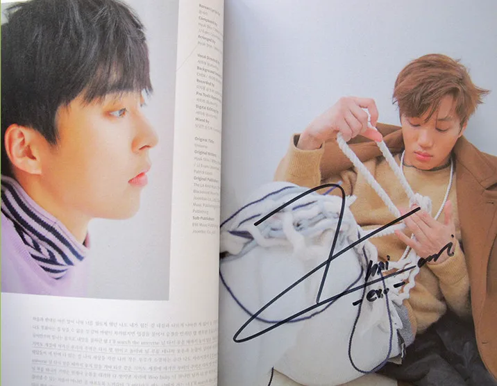 EXO с автографом ручной подписанный Вселенная Рождественский альбом CD+ Фотокнига+ подписанный плакат K-POP 012018