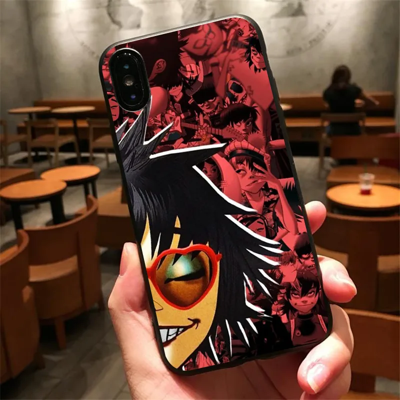 Gorillaz мягкий силиконовый из ТПУ чехол для iPhone 6 телефона 7 8 plus 5 X Xr Xs Xsmax samsung Galaxy 9 edge